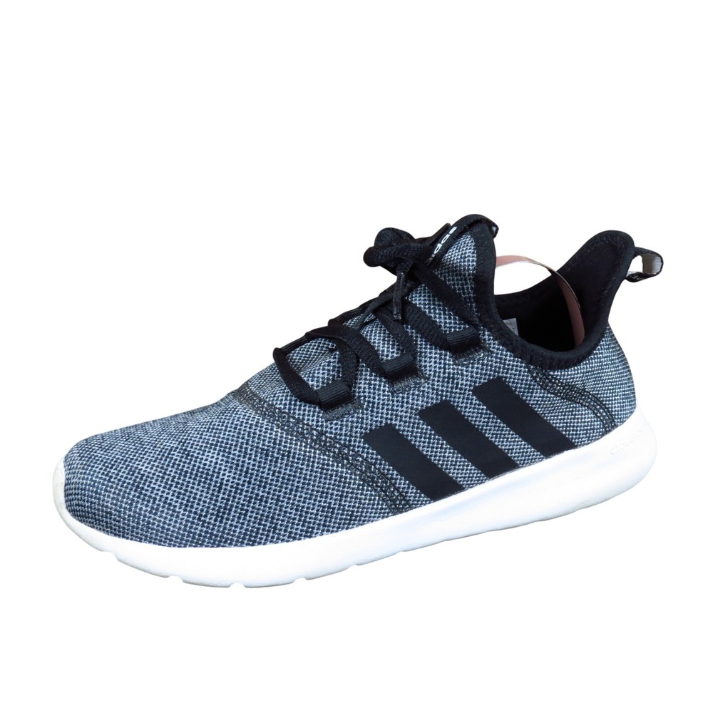 Adidas‎ Cloudfoam Pure 2.0 Women Running Shoe Size 7 Athletic Black Grey White